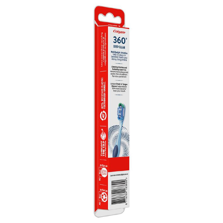 Colgate 360 Degree Toothbrush Medium Assorted, , hi-res