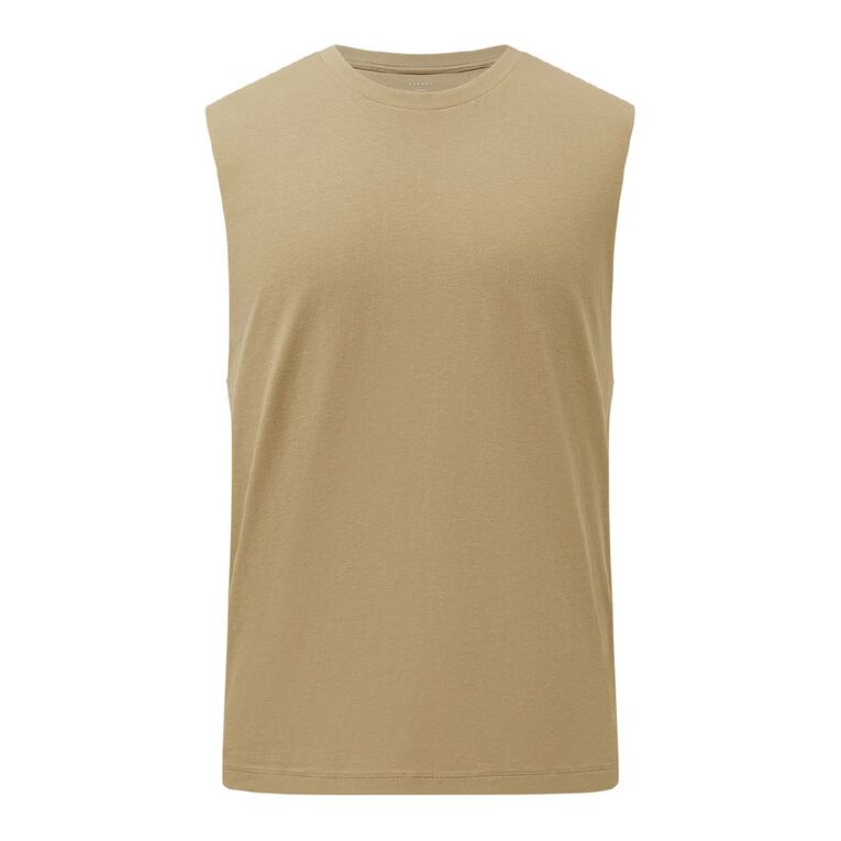 Garage Men's Muscle Tank, Brown Light, hi-res