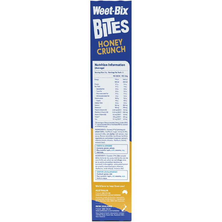 Sanitarium Weet-Bix Bites Honey 510G, , hi-res