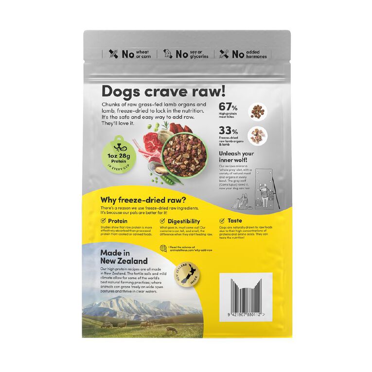 Animals Like Us RawMix33 with Grass Fed Lamb Dog Food 1kg, , hi-res