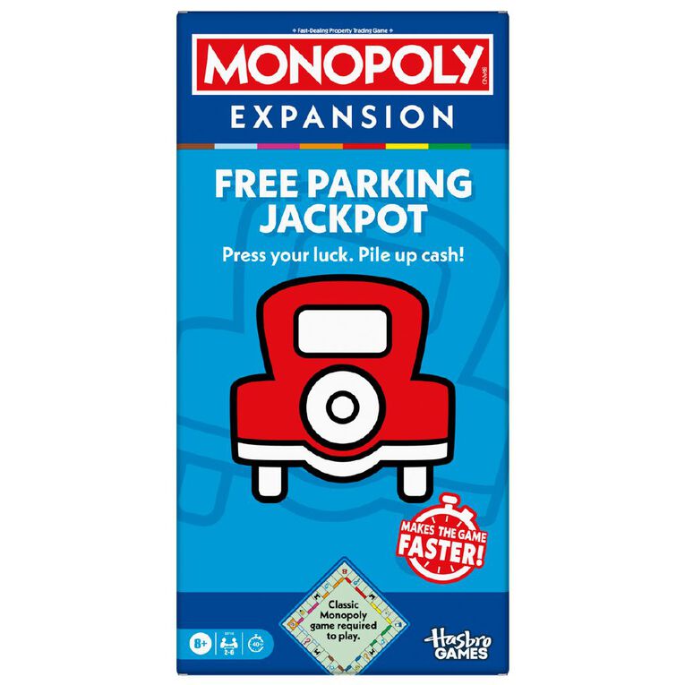 Hasbro Monopoly Free Parking Jackpot Game, , hi-res