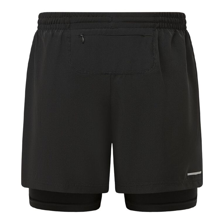 Active Intent Men's 5 Inch Lined Shorts, Black, hi-res