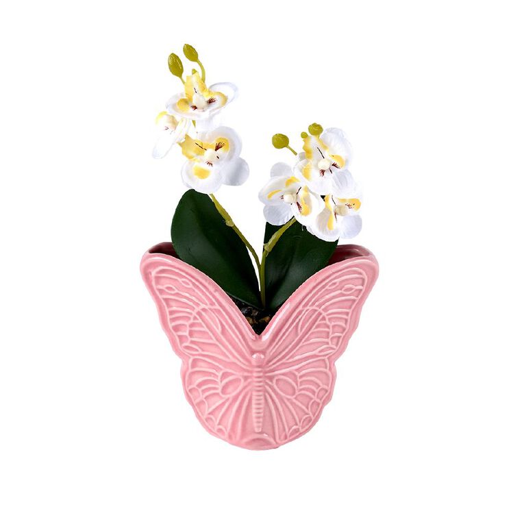 Living & Co Artificial Orchid in Butterfly Pot, , hi-res
