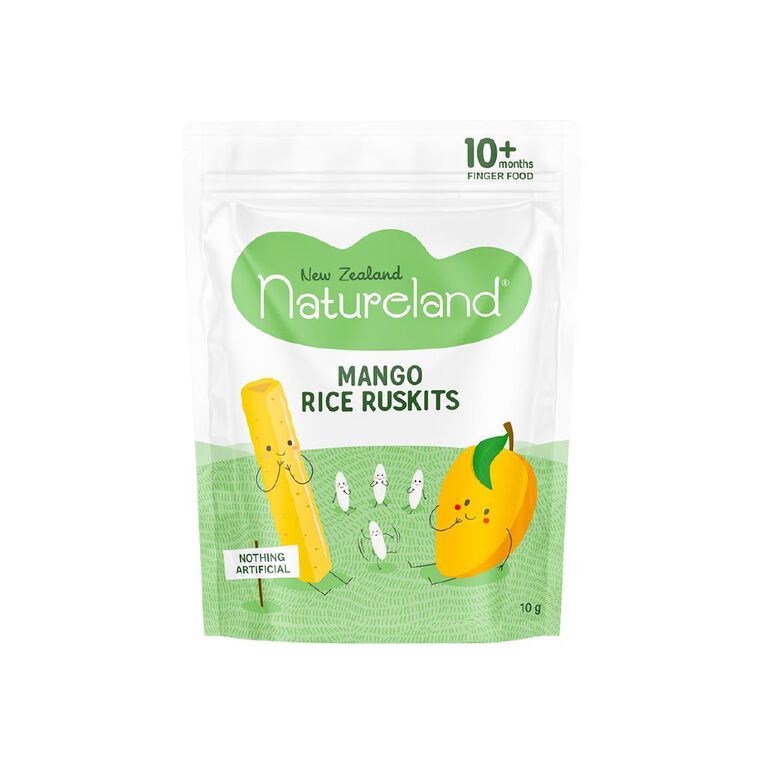 Natureland Rice Ruskits Mango 10g, , hi-res