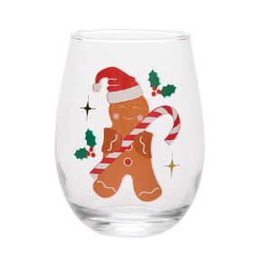 Wonderland Home Christmas Stemless Wine Glass Assorted