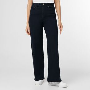 H&H Women's High Rise Wide Leg Jeans