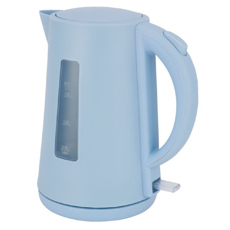 Living & Co Plastic Kettle 1.7L Blue, , hi-res