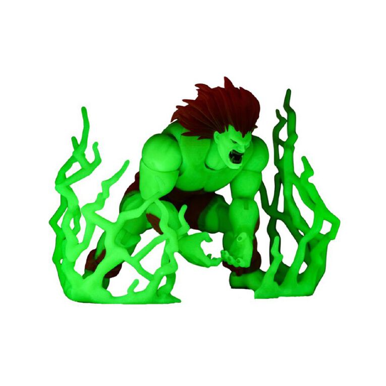 Street Fighter II Blanka Glow in the dark Action Figure, , hi-res