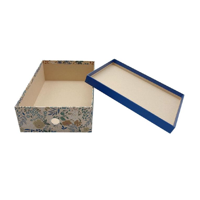 Uniti Blossom Storage Box Floral Blue, , hi-res