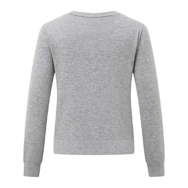 H&H Women's Essential Cardigan, Grey Marle, hi-res