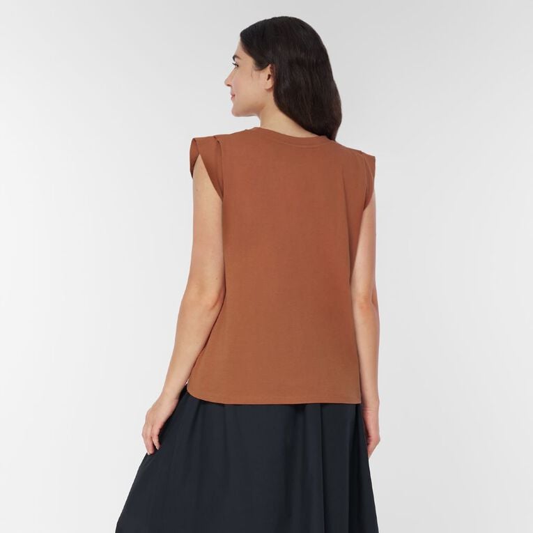 H&H Women's Relaxed Tank Top, Brown Light, hi-res