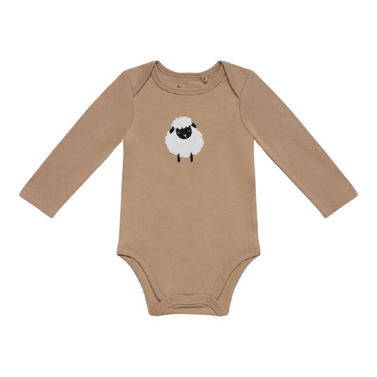 Young Original Babys' 2pc Bodysuit and Leggings Set, Brown Light, hi-res