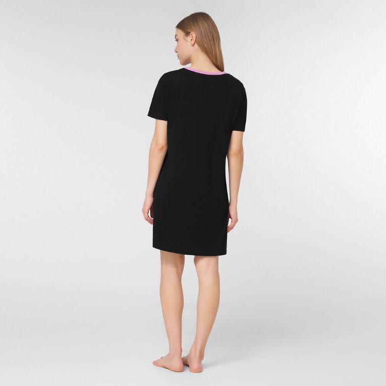 Disney Women's Knit Nightie, Black, hi-res