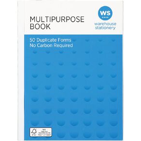 WS Multibook Duplicate NCR 50 Forms Green Mid A5
