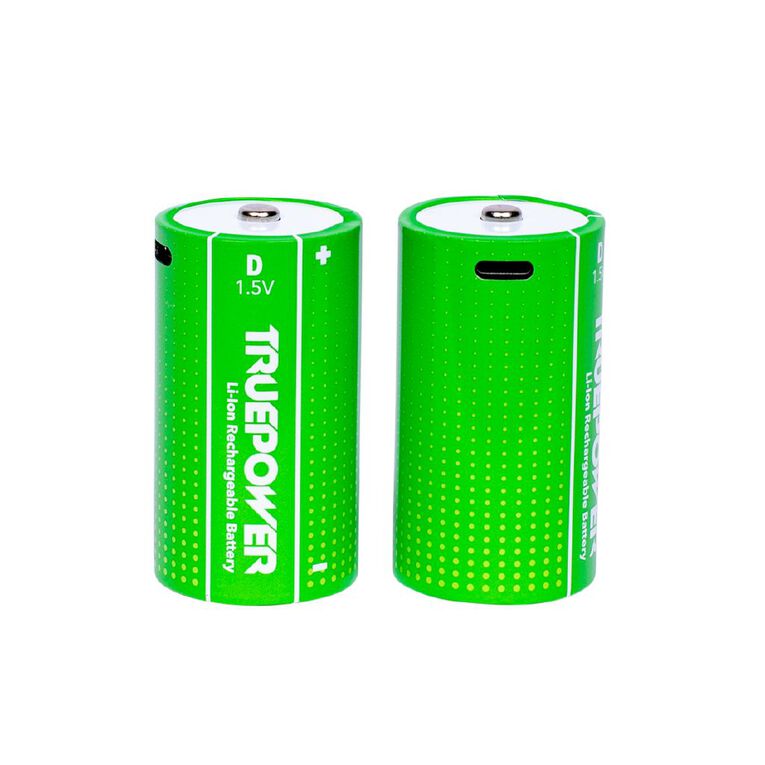 Truepower Truepower D USB-C Rechargeable Batteries, , hi-res