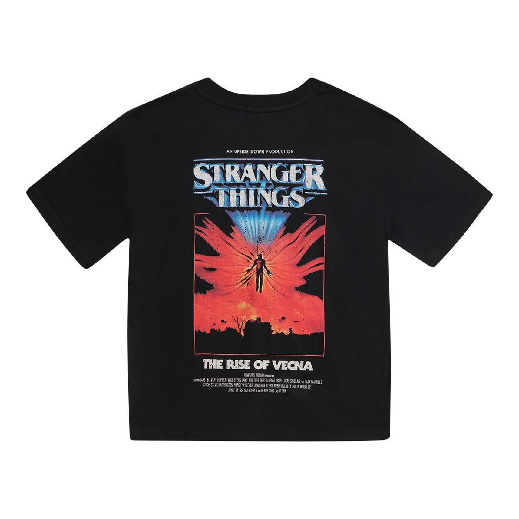 Stranger Things Short Sleeve Tee Black | The Warehouse