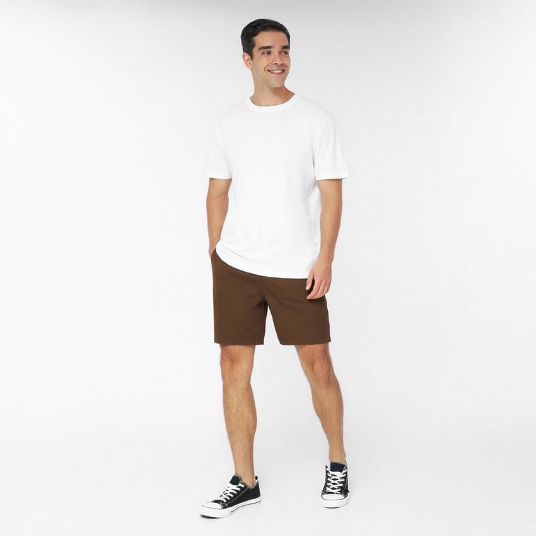 H&H Men's Woven Shorts, Brown Dark, hi-res