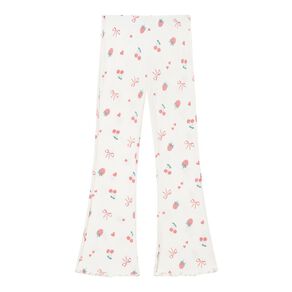 Young Original Printed Rib Flare Leggings