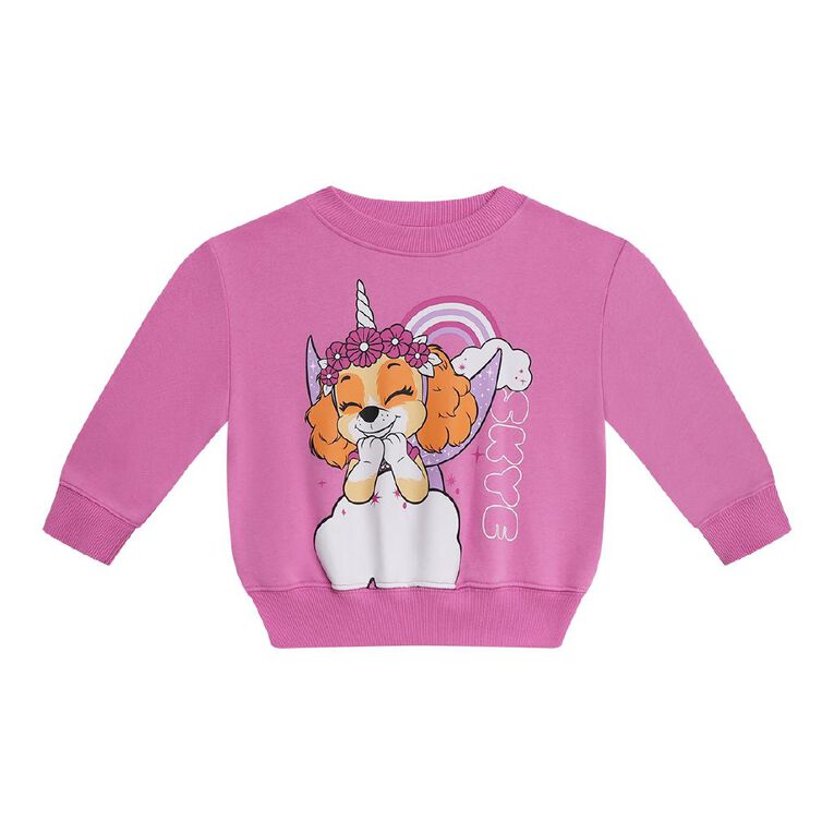 Paw Patrol Preschool Printed Sweatshirt, Pink Mid, hi-res
