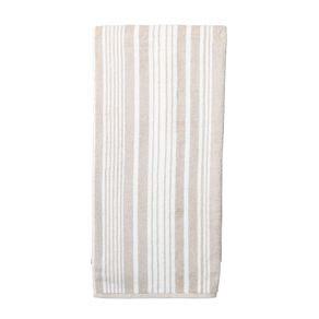 Living & Co Striped Bath Towel Grey Light 68cm x 137cm
