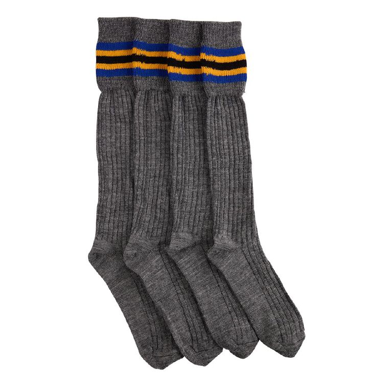 Schooltex Striped School Socks 2 Pack, Schooltex Sock A4, hi-res