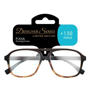 focus reading glasses beckham +1.50 1 each