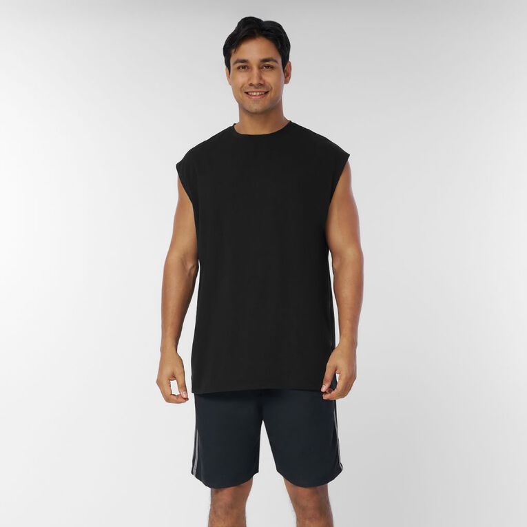 Active Intent Men's Hybrid Tank, Black, hi-res