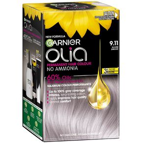 garnier olia hair colour silver smoke 9.11 1 each