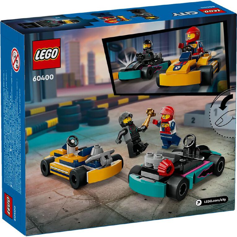 LEGO CITY Go-Karts and Race Drivers 60400, , hi-res