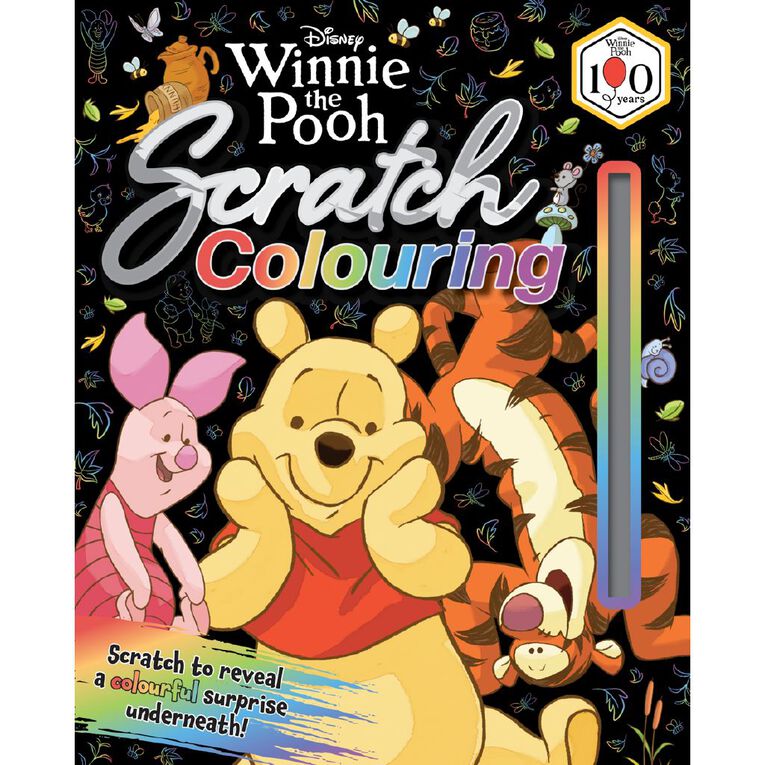 Disney: Winnie The Pooh Scratch Colouring, , hi-res