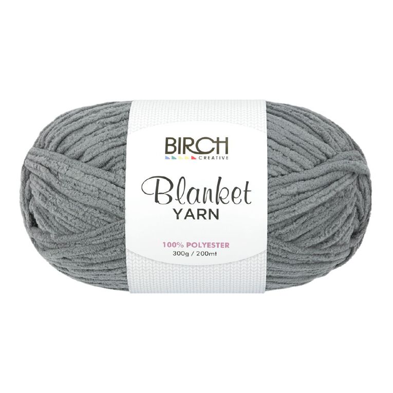 Birch Blanket Yarn 100% Polyester 300G Grey, , hi-res