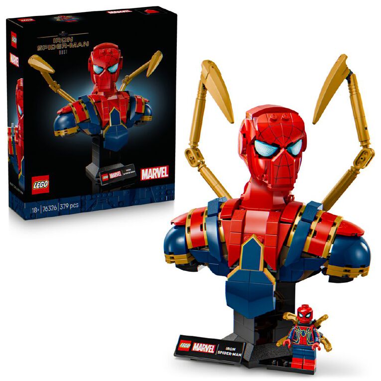 LEGO Marvel Super Heroes Iron Spider-Man Bust 76326, , hi-res