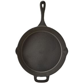 Living & Co Cast Iron Frypan Black 30cm