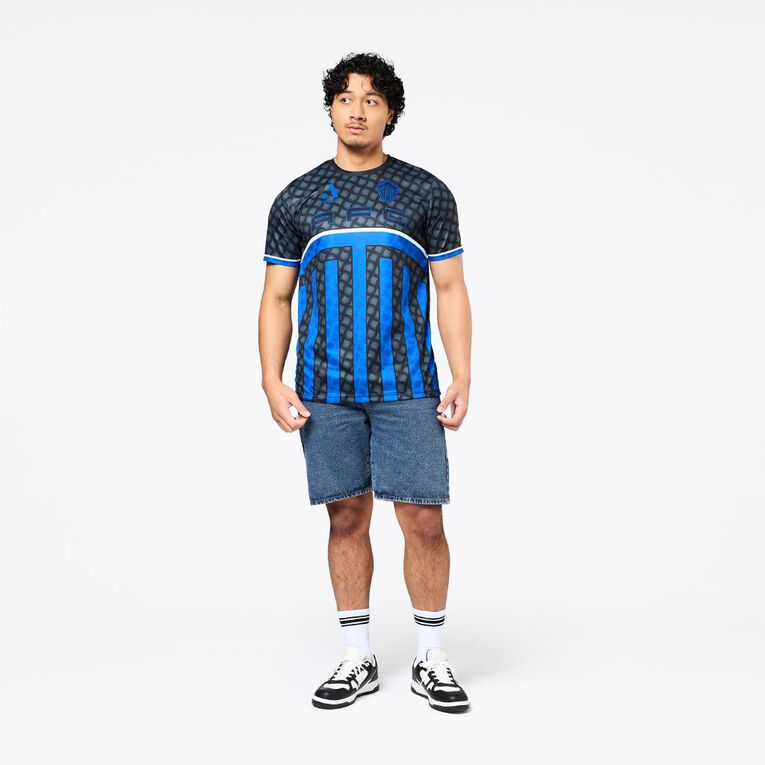Auckland FC Men's Jersey, Black/Blue, hi-res