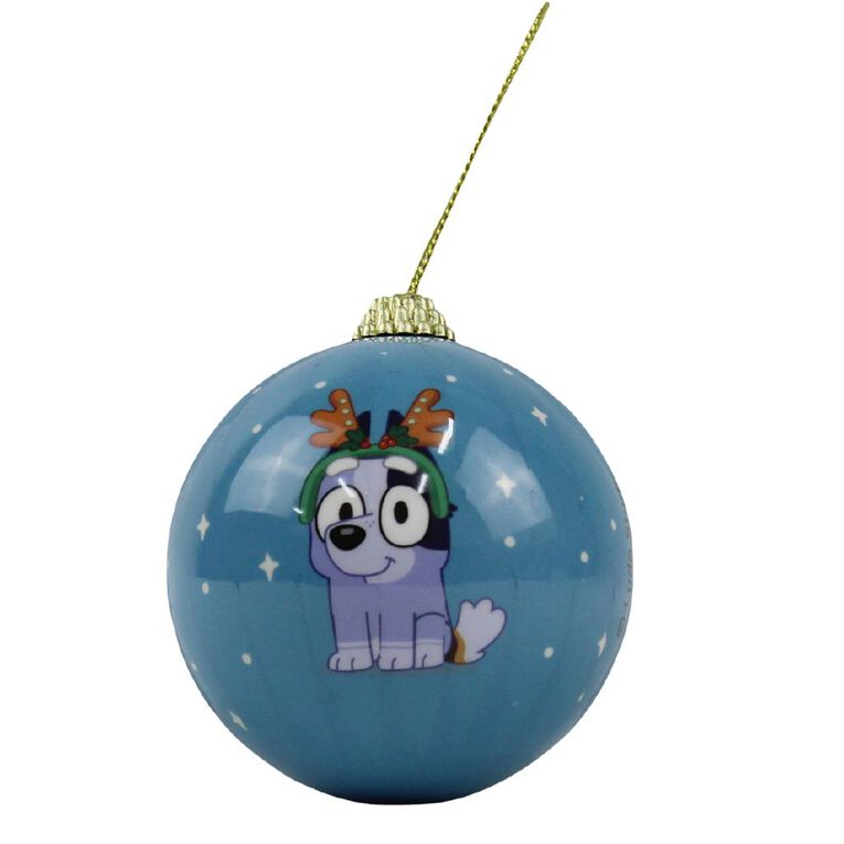 Bluey Christmas Bauble Blue, , hi-res
