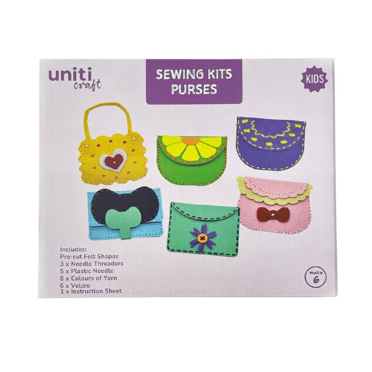 Uniti Kids Sewing Kits Purses, , hi-res