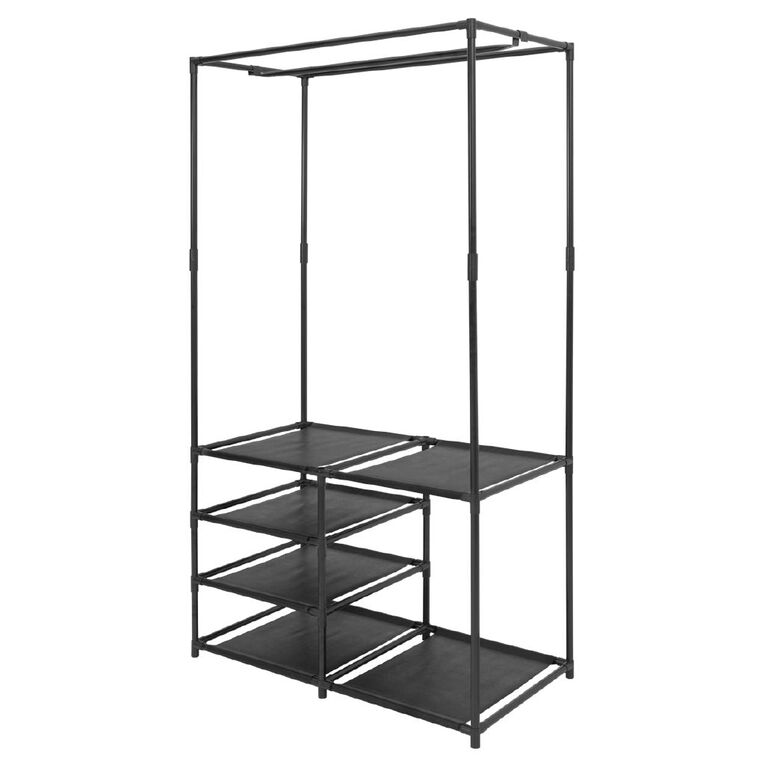 Living & Co Open Wardrobe with Shelves, , hi-res
