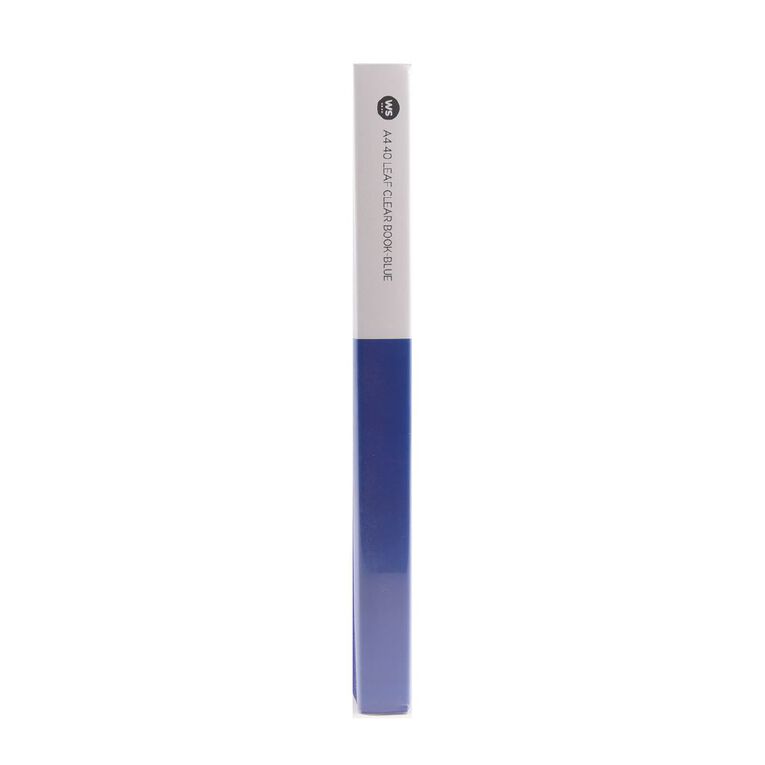 WS Colour Pop Clearbook 40 Page Blue, , hi-res