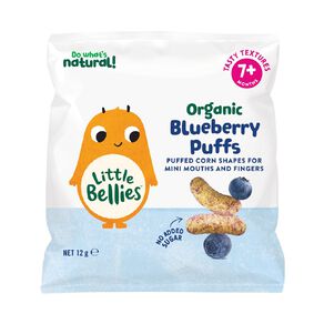 Little Bellies Baby Organic Blueberry Puffs 12g