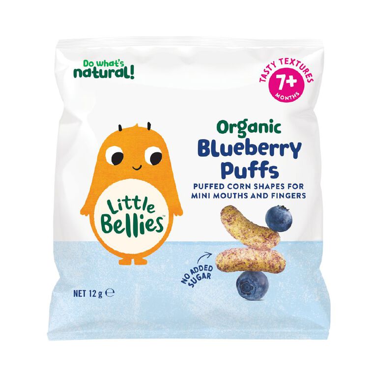 Little Bellies Baby Organic Blueberry Puffs 12g, , hi-res