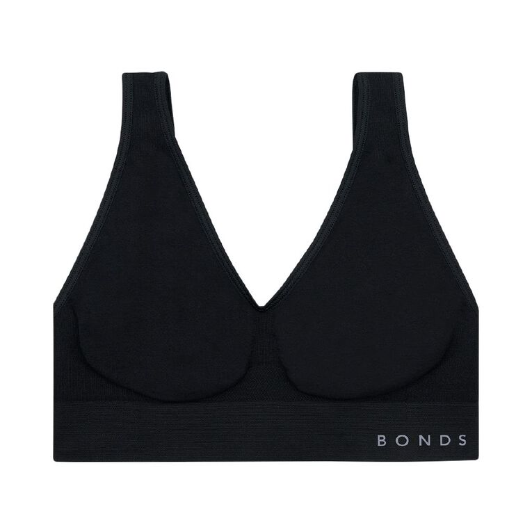 B FOR BONDS Women's Comfy Crop, Black, hi-res