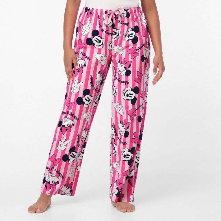 Minnie Mouse Women's' Flannelette Pyjama Pants, Pink Dark, hi-res