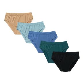 H&H Essential Kids' Cotton Briefs 5 Pack