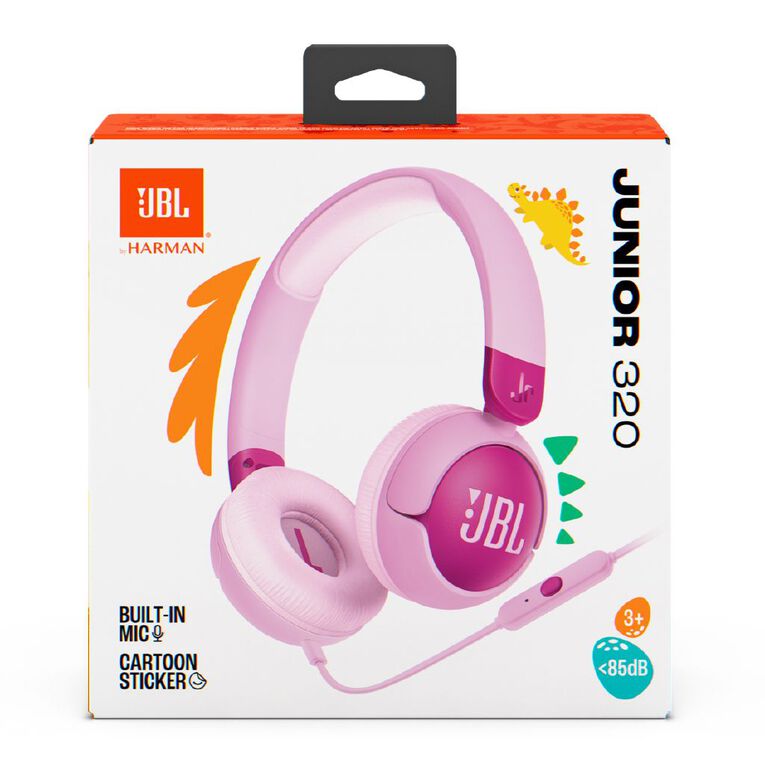 JBL Junior 320 Wired On-Ear Kids Headphones Pink, , hi-res
