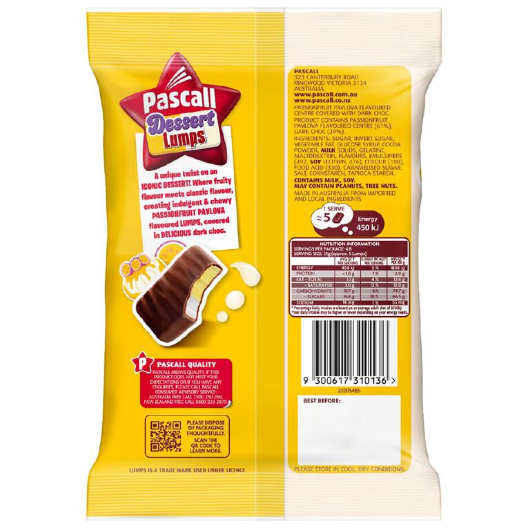 Pascall Dessert Lumps Passionfruit Pavlova, , hi-res