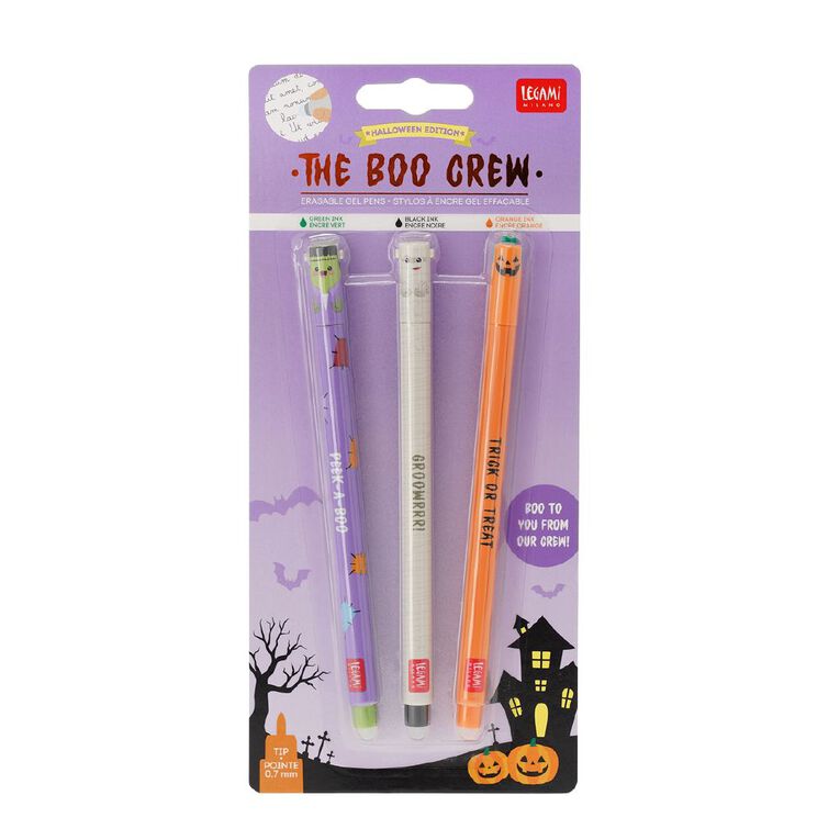 Legami Erasable Gel Pen Boo 3 Pack, , hi-res