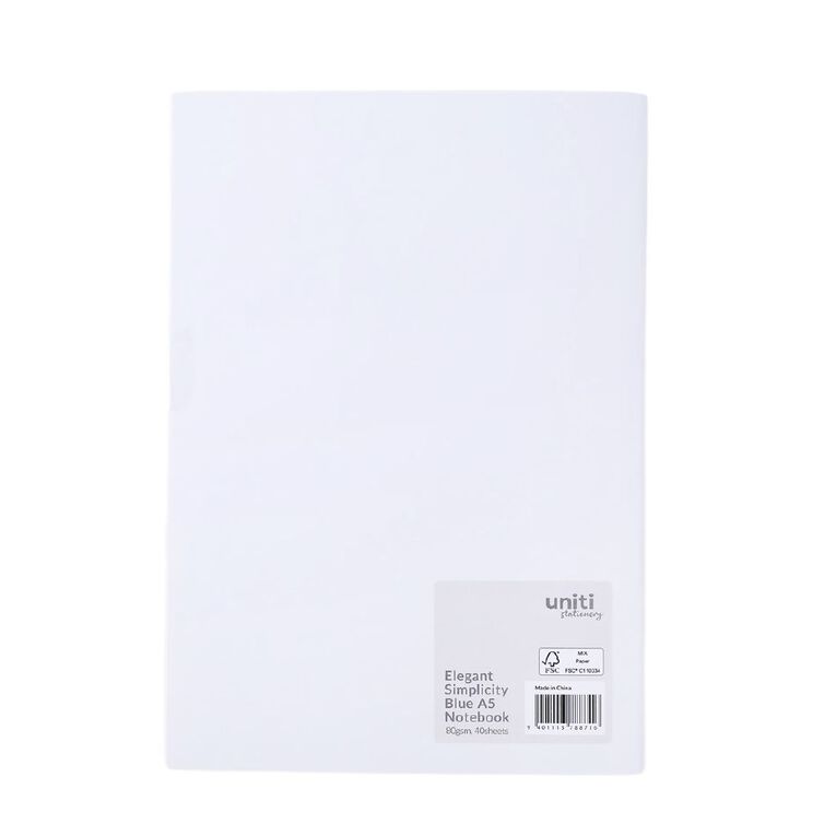 Uniti Stationery Elegant Simplicity A5 Notebook, , hi-res
