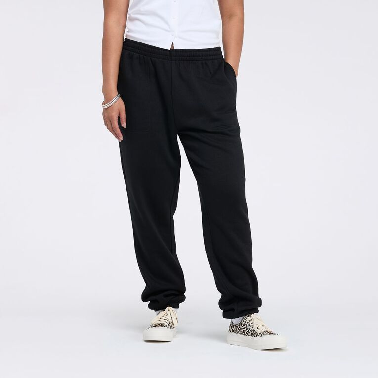 H&H Adults' Trackpants, Black, hi-res