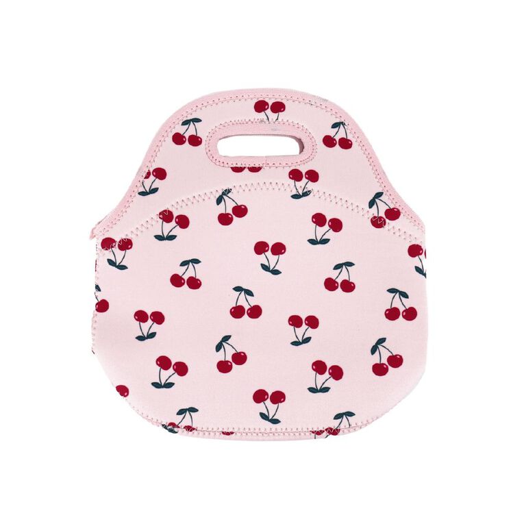 Living & Co Soft Touch Lunch Bag Cherry Multi-Coloured, , hi-res