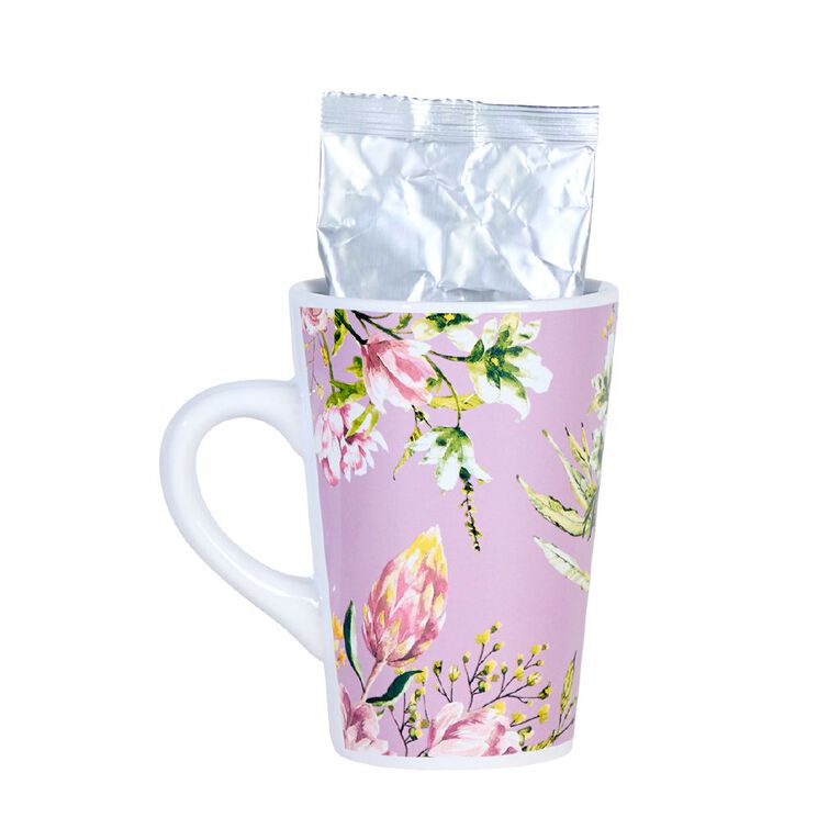 Hot Chocolate Mug and Cocoa Mix Lilac 28g Set, , hi-res